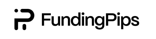 FundingPips prop trading firm logo featuring stylized FP icon