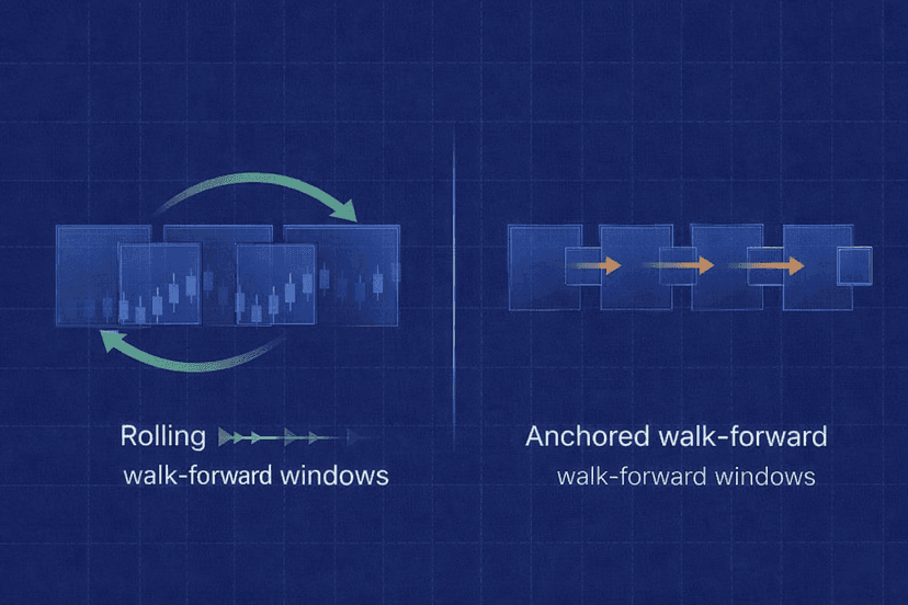 Rolling versus anchored walk-forward optimization windows