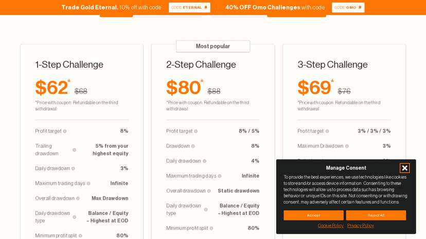 Maven Trading challenge pricing cards