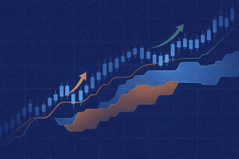 Bullish TK cross and Kumo breakout with Chikou span confirmation
